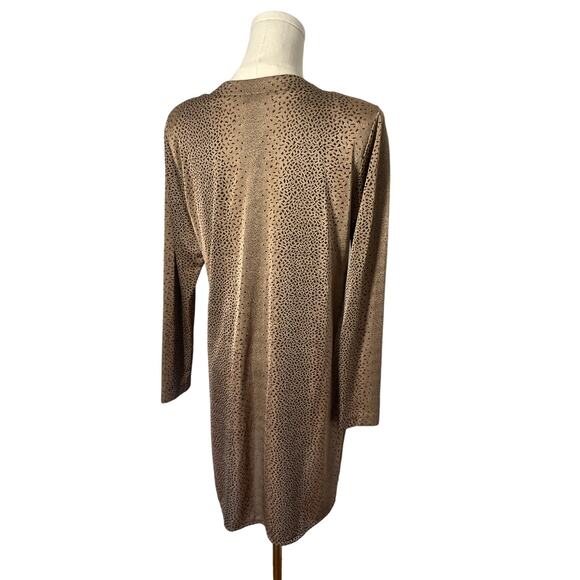 Vintage 90S Y2K Long Animal Print Cardigan Medium / Large - Picture 3 of 5